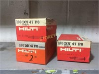 3 Boxes of Hilti DN47P8 Pins - 2"