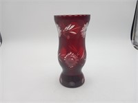 Ruby Red Boehmeim Glass vase