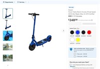 B3036  Hover-1 Alpha Scooter, 18 mph, Blue