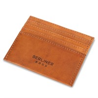 BERLINER BAGS Vintage Leather Card Case, Mini Wall