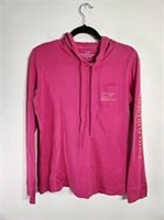 Pink Pullover, Lightweight Hoodie. Size: Large.