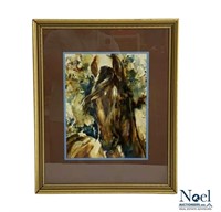 Horse Print by Ratalia, Framed & Matted