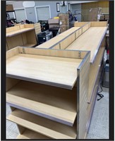 Commercial wood shelf