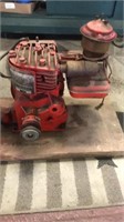 Briggs and Stratton motor. Red