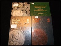 (2) Albums Lincoln Cents & (2) Albums Kennedy Halv