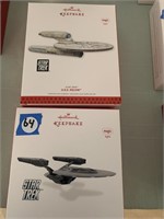 2 PC STAR TREK HALLMARK ORNAMENTS