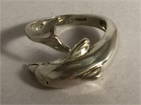 DOLPHIN STERLING SILVER RING APPROX. SZ 7