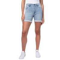 Parasuco Women's 14 Mid Rise Short, Light Blue 14