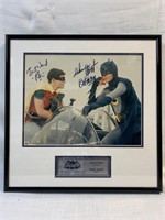 SIGNED Batman & Robin Framed Photo w COA