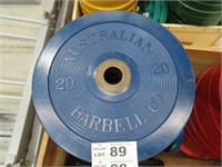 2 x ABC (Blue) 20Kg Weight Plates
