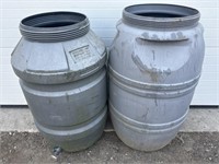 2 rain barrels