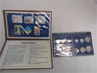 Philippines Uncirculated Coins & Stamp Collection