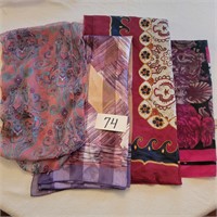 Lot of Four Women's Scarves