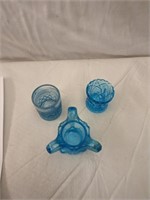 Kemple Glass and Other Ice Blue Toothpick Holders