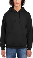 $40(L)Jerzees Men's Black Adult Pullover Hood