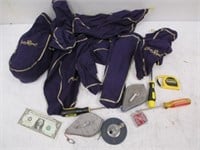 Large Lot of Crown Royal Bags & Misc Tools