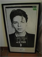 Framed Frank Sinatra arrest poster