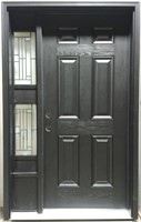 36" WoodgrainFiberglass Door with One Sidelite