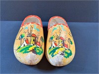 Vintage Holland Handmade Wooden Clogs - Large