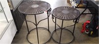 (2) Accent Tables,  Tallest 24"