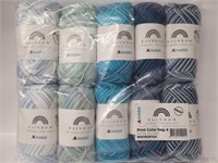 10pk Superfine 100% Cotton Yarn  186yds each