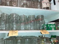 Shelf of Ball Eclipse Wide Mouth Canning Jars &