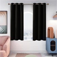 P3693  Deconovo Blackout Curtains 42x45, 2 Panels