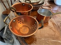 COPPER POTS & PANS