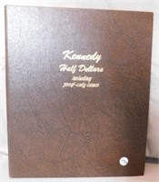 Partial Kennedy Half Dollar Album. (66) Coins