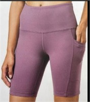 Tuff Veda Women's XXL Active Shorts, Purple