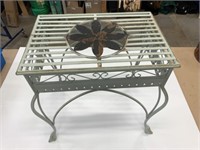 Metal Outdoor Table 21" x 20" x 13"