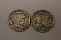 1934 & 1936 Indian Head Nickel