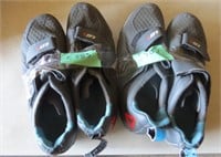 2 Pairs Of Reebok Lg Exercise Shoes Size 9