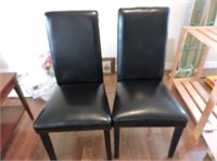 Pair Upholstered Dinning Chairs