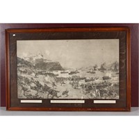 Framed Print " The Landing of The Anzacz",