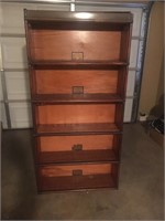 LAWYERS CABINET WITH NO GLASS AND SOME FLAWS