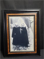 Framed photo print of nuns
