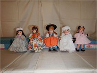 Five Madame Alexander dolls: