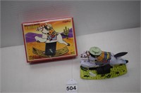 Schylling Mechanical Rocking Cowboy Tin Toy