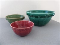 Lot (3) Pottery Bowls