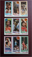 1980 Topps Uncut Basketball Gilmore Free etc