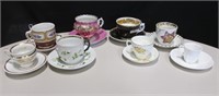 Vintage Teacup and Saucer Set of 8