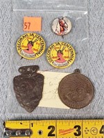 Decorah Cheif Pins & Pendants & Trigger Pin