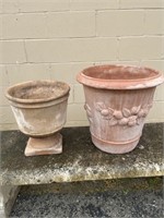 Large terra cotta planter pots garden decor