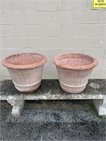 Silma Matching huge terra cotta planter pots