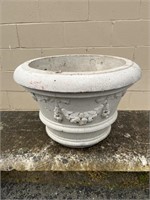 Large Galloway pottery cement planter pot