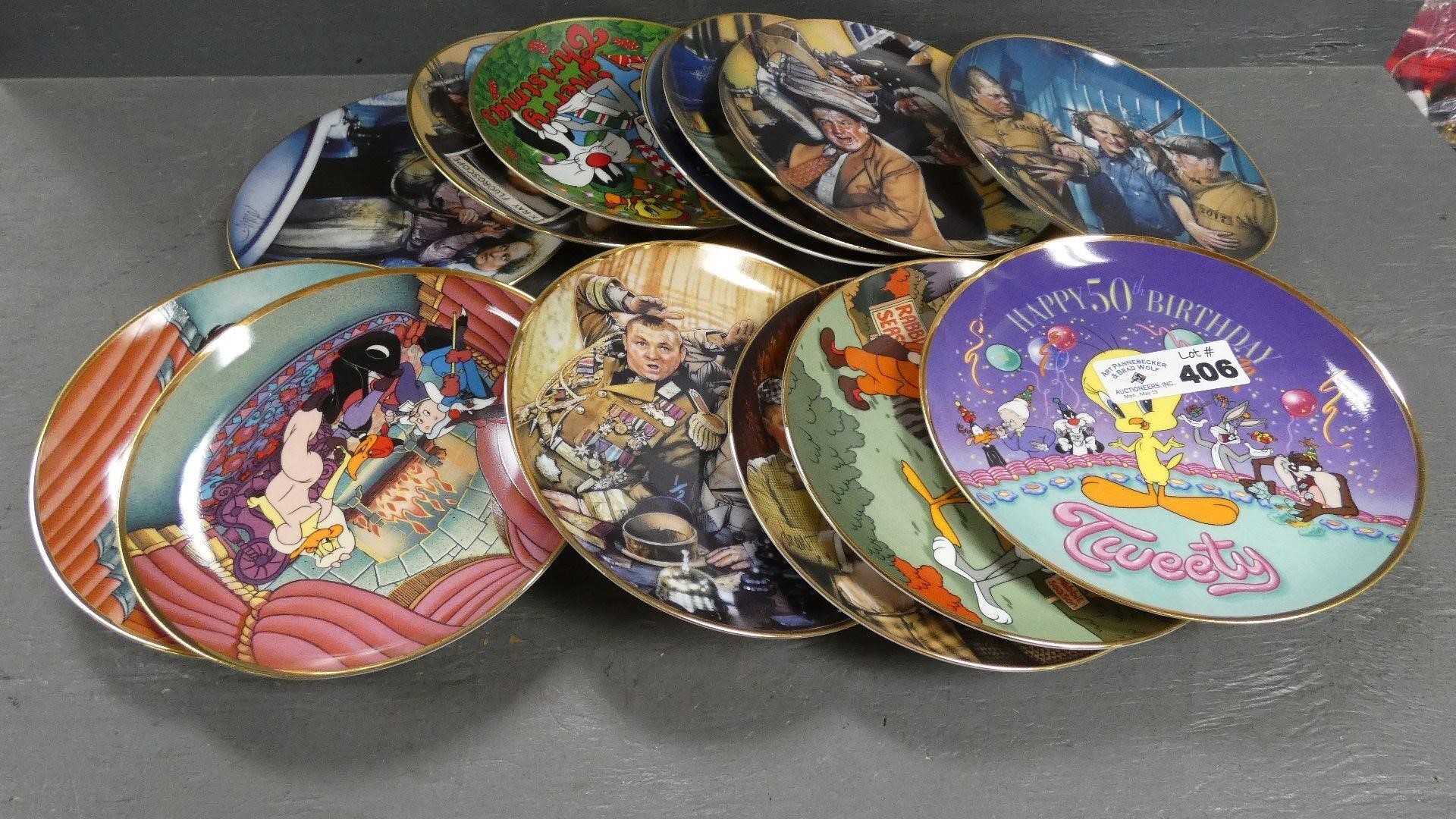 Three Stooges, Looney Tunes, Etc Collector Plates