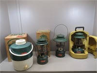 Vintage Coleman Propane Lanterns and Insulated