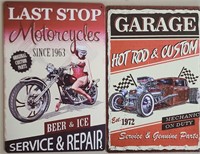 2 Hot Rod Signs & Garage