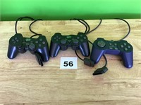 Off-Brand PlayStation Controllers lot of 3
